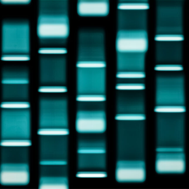 blue abstract dna